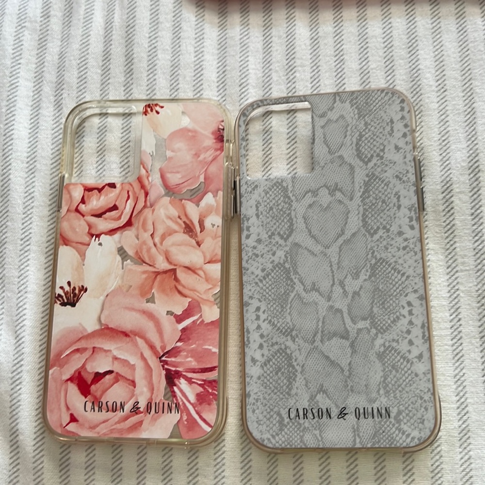 2 iPhone 11 cases by Carson and Quinn